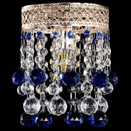 Люстра Венеция №1 шар синяя в Ижевске Гусь Хрустальный