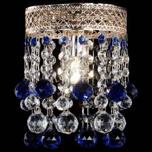 Люстра Венеция №1 шар синяя в Ижевске Гусь Хрустальный