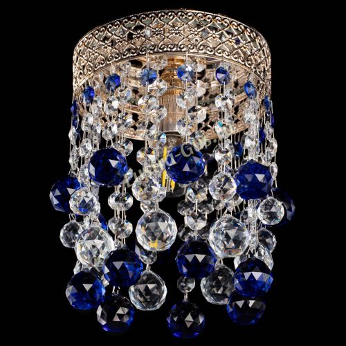 Люстра Венеция №1 шар синяя в Ижевске Гусь Хрустальный