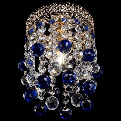 Люстра Венеция №1 шар синяя в Ижевске Гусь Хрустальный