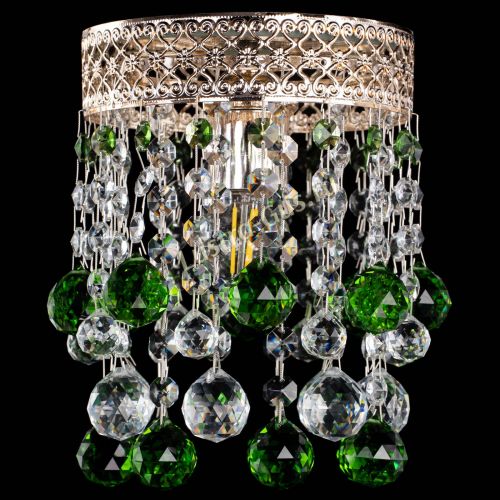 Люстра Венеция №1 шар зеленая в Ижевске Гусь Хрустальный