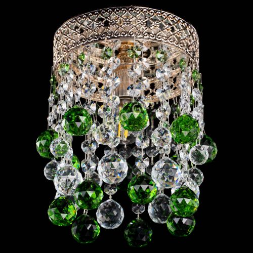 Люстра Венеция №1 шар зеленая в Ижевске Гусь Хрустальный