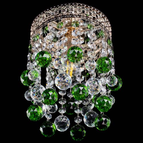 Люстра Венеция №1 шар зеленая в Ижевске Гусь Хрустальный