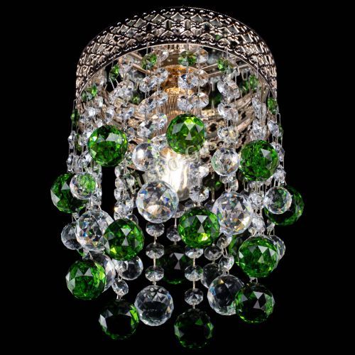 Люстра Венеция №1 шар зеленая в Ижевске Гусь Хрустальный