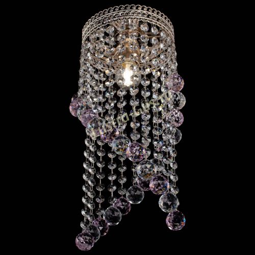 Люстра Венеция №1 Сигма розовая в Ижевске Гусь Хрустальный