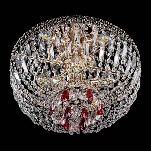 Люстра Венеция Астра красная №5 в Ижевске Гусь Хрустальный