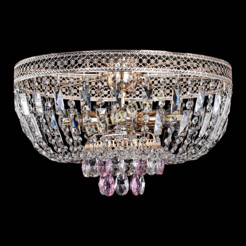 Люстра Венеция Астра розовая №5 в Ижевске Гусь Хрустальный