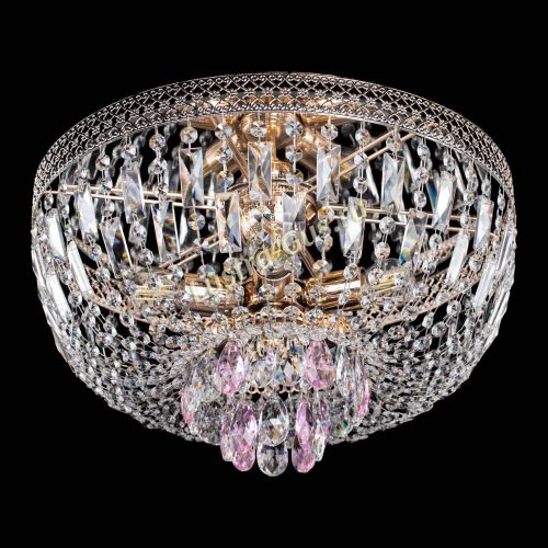 Люстра Венеция Астра розовая №5 в Ижевске Гусь Хрустальный