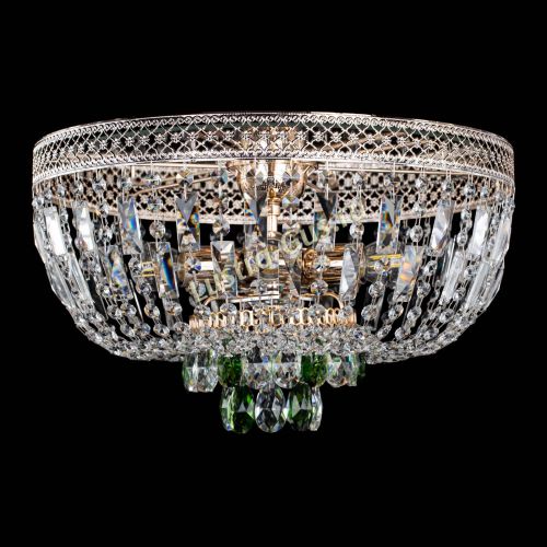 Люстра Венеция Астра зеленая №5 в Ижевске Гусь Хрустальный