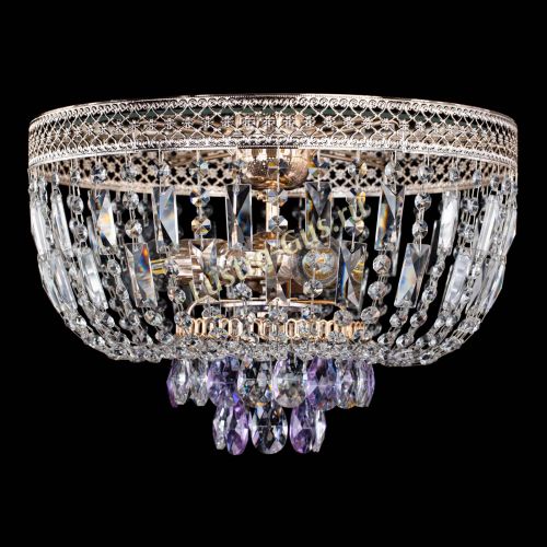 Люстра Венеция Астра №3 фиолетовая в Ижевске Гусь Хрустальный