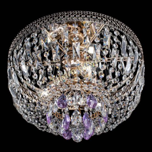 Люстра Венеция Астра №3 фиолетовая в Ижевске Гусь Хрустальный