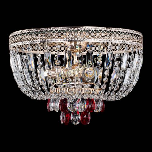 Люстра Венеция Астра №3 красная в Ижевске Гусь Хрустальный