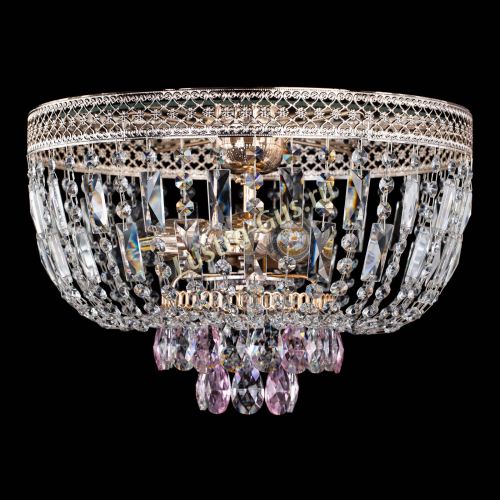 Люстра Венеция Астра №3 розовая в Ижевске Гусь Хрустальный