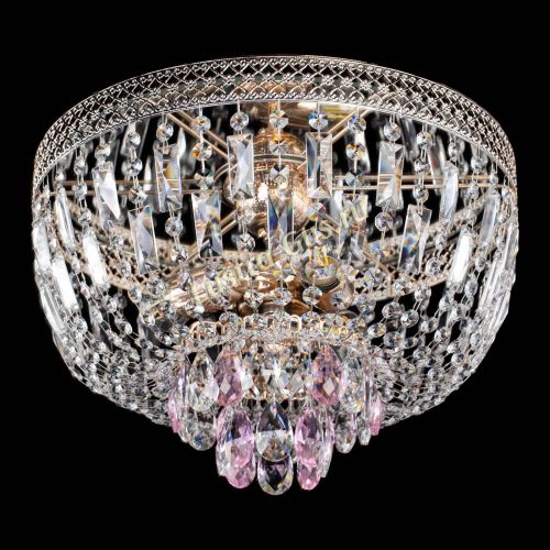 Люстра Венеция Астра №3 розовая в Ижевске Гусь Хрустальный