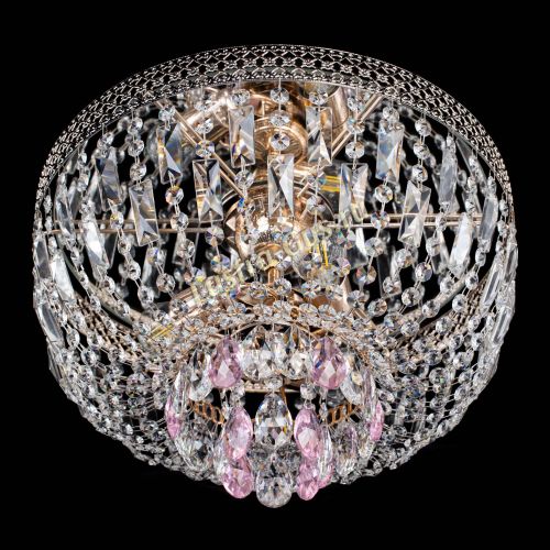 Люстра Венеция Астра №3 розовая в Ижевске Гусь Хрустальный