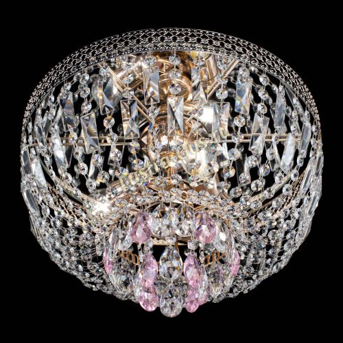 Люстра Венеция Астра №3 розовая в Ижевске Гусь Хрустальный