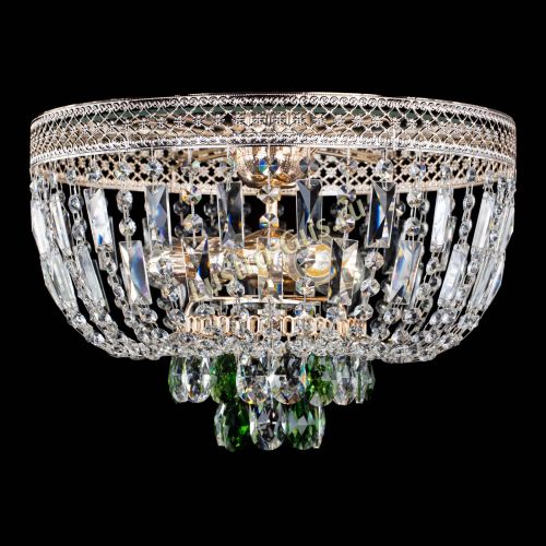 Люстра Венеция Астра №3 зеленая в Ижевске Гусь Хрустальный