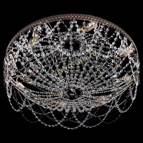 Люстра Венеция Ажур черная в Ижевске Гусь Хрустальный