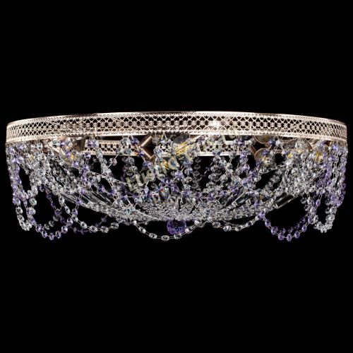 Люстра Венеция Ажур фиолетовая в Ижевске Гусь Хрустальный