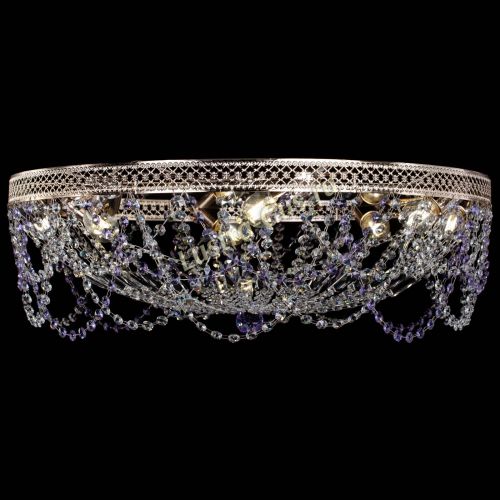 Люстра Венеция Ажур фиолетовая в Ижевске Гусь Хрустальный