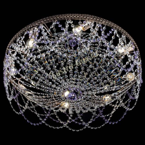 Люстра Венеция Ажур фиолетовая в Ижевске Гусь Хрустальный