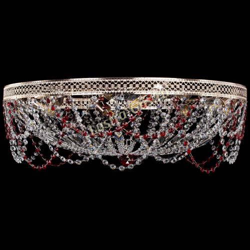 Люстра Венеция Ажур красная в Ижевске Гусь Хрустальный