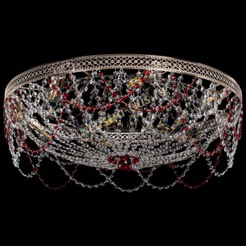 Люстра Венеция Ажур красная в Ижевске Гусь Хрустальный