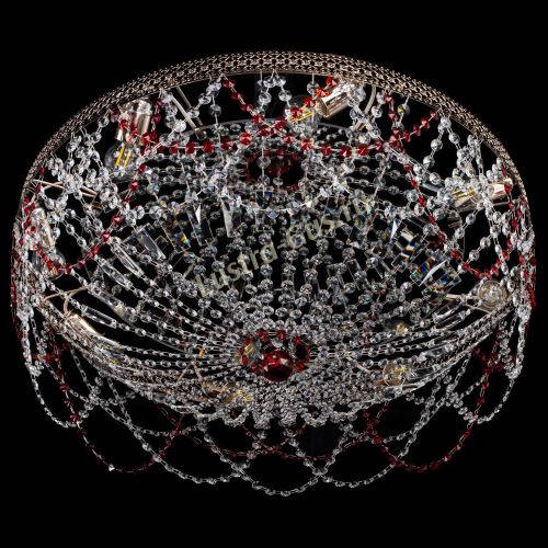 Люстра Венеция Ажур красная в Ижевске Гусь Хрустальный