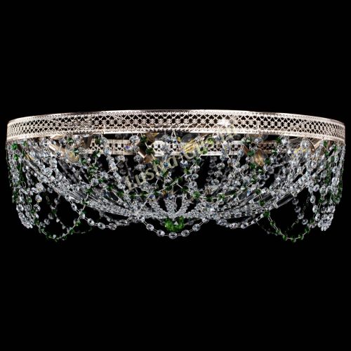 Люстра Венеция Ажур зеленая в Ижевске Гусь Хрустальный