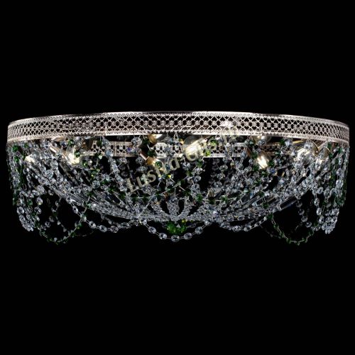 Люстра Венеция Ажур зеленая в Ижевске Гусь Хрустальный