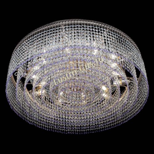 Люстра Венеция Капель №10 оптикон фиолетовая в Ижевске Гусь Хрустальный