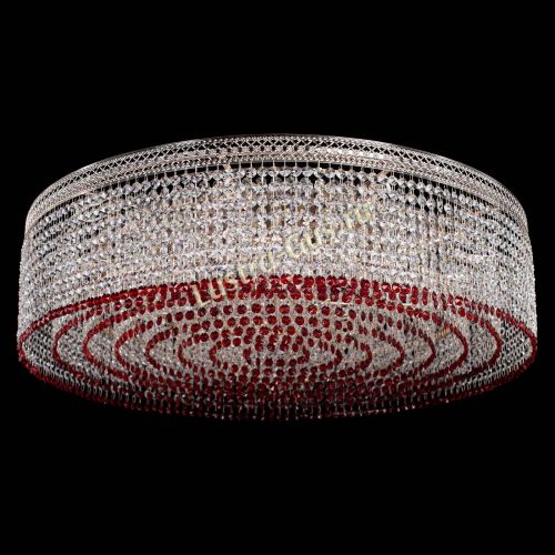 Люстра Венеция Капель №10 оптикон красная в Ижевске Гусь Хрустальный