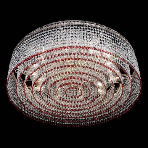 Люстра Венеция Капель №10 оптикон красная в Ижевске Гусь Хрустальный