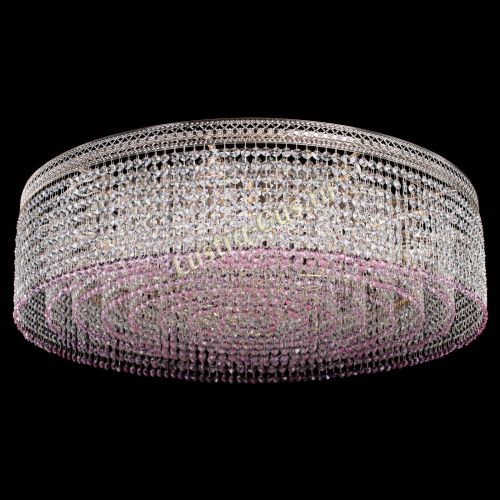 Люстра Венеция Капель №10 оптикон розовая в Ижевске Гусь Хрустальный