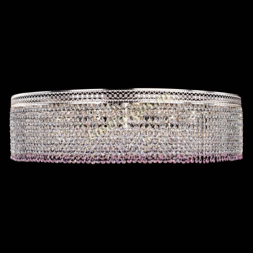 Люстра Венеция Капель №10 оптикон розовая в Ижевске Гусь Хрустальный