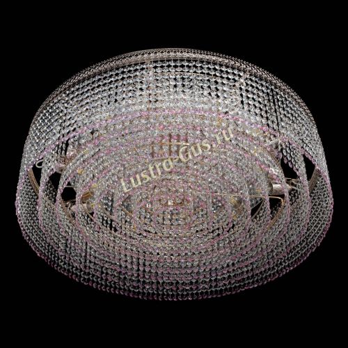 Люстра Венеция Капель №10 оптикон розовая в Ижевске Гусь Хрустальный