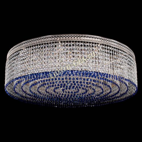 Люстра Венеция Капель №10 оптикон синяя в Ижевске Гусь Хрустальный