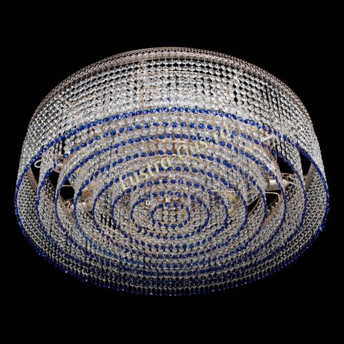 Люстра Венеция Капель №10 оптикон синяя в Ижевске Гусь Хрустальный