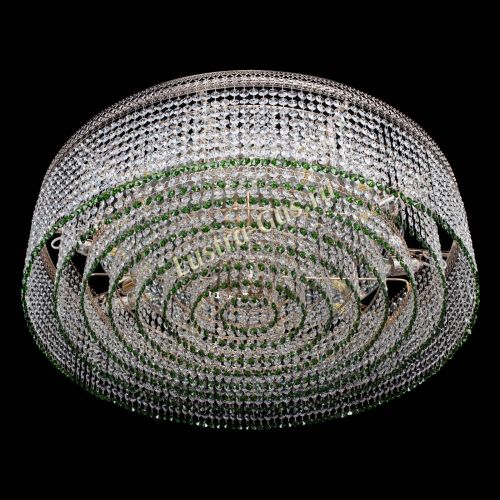 Люстра Венеция Капель №10 оптикон зеленая в Ижевске Гусь Хрустальный