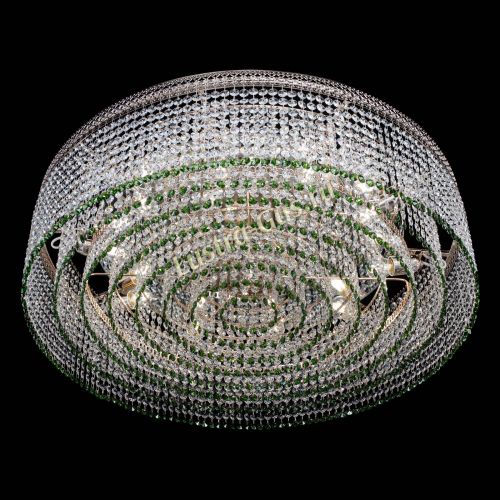 Люстра Венеция Капель №10 оптикон зеленая в Ижевске Гусь Хрустальный