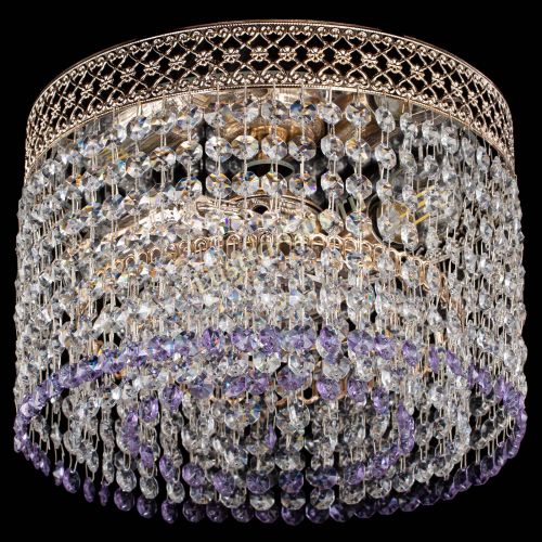 Люстра Венеция Капель №2 фиолетовая в Ижевске Гусь Хрустальный