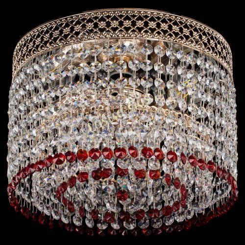 Люстра Венеция Капель №2 красная в Ижевске Гусь Хрустальный