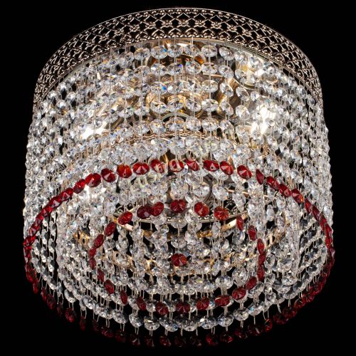 Люстра Венеция Капель №2 красная в Ижевске Гусь Хрустальный