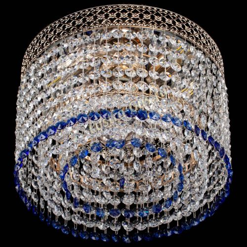 Люстра Венеция Капель №2 синяя в Ижевске Гусь Хрустальный