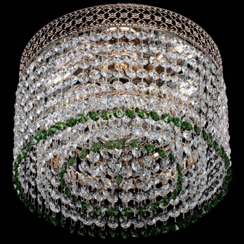 Люстра Венеция Капель №2 зеленая в Ижевске Гусь Хрустальный