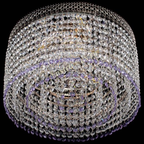 Люстра Венеция Капель №3 фиолетовая в Ижевске Гусь Хрустальный