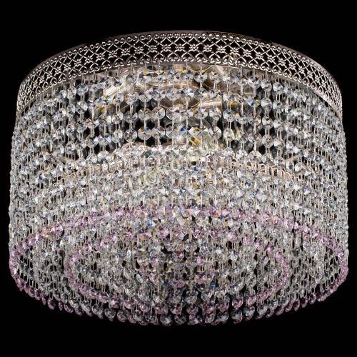 Люстра Венеция Капель №3 розовая в Ижевске Гусь Хрустальный