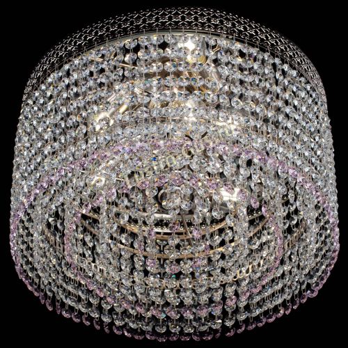 Люстра Венеция Капель №3 розовая в Ижевске Гусь Хрустальный