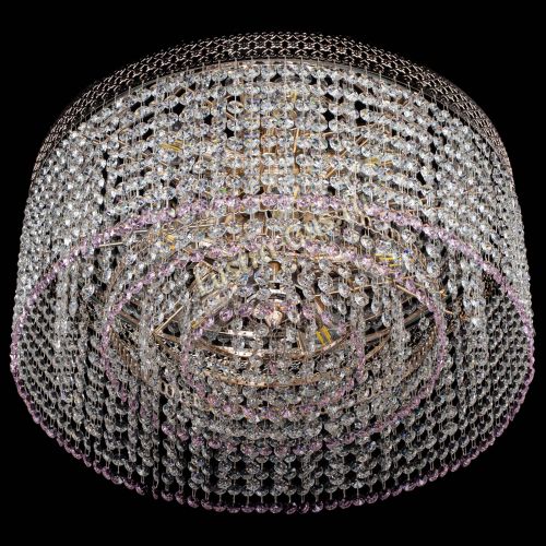 Люстра Венеция Капель №5 розовая в Ижевске Гусь Хрустальный