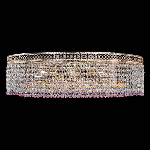 Люстра Венеция Капель №8 оптикон розовая в Ижевске Гусь Хрустальный